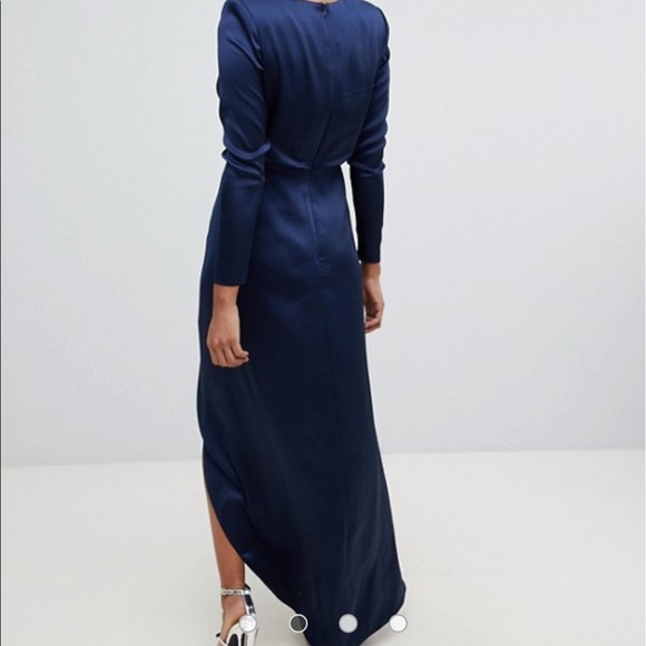 ASOS EDITION split side plunge maxi - Picture 3 of 6